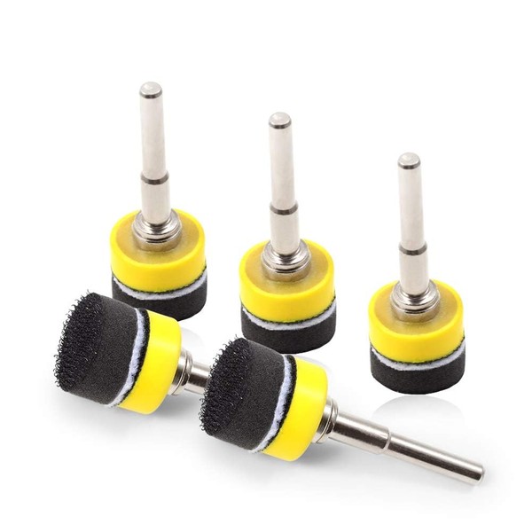 SPEEDWOX 5 Packs 1 Inches Hook and Loop Sanding Discs