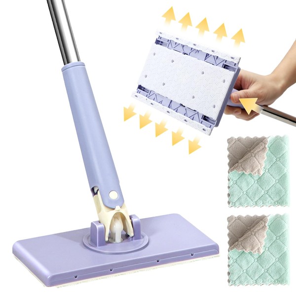 Automatic Metabolism Mini Mop, 360° Mini Multifunctional Flat Mop, Hands-Free