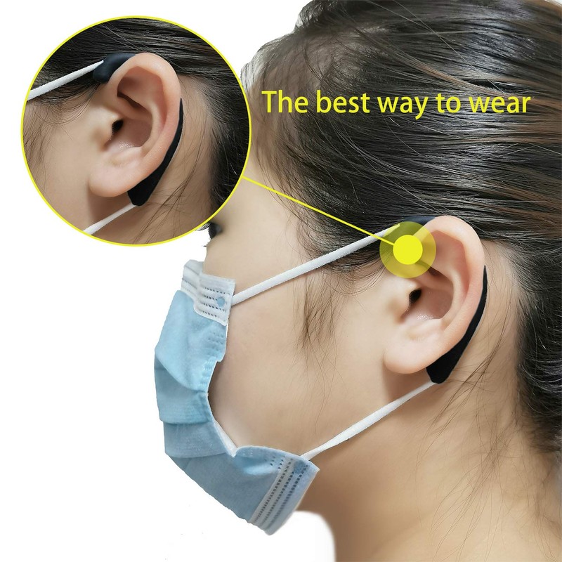 OKAICEN Soft Silicone Earloop Ear Protector Relieve Ear Discomfort Anti-Slip