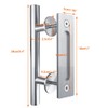 CCJH 10" Stainless Steel Sliding Barn Door Handles and Pulls