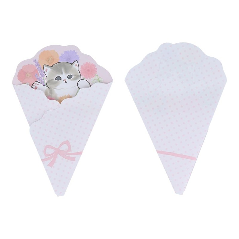 Sunstar Stationery mofusand Letter Set, Die Cut, Pink S8907455
