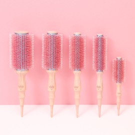 Atara 아타라 체리블로썸 미니 롤빗 대왕롤 돈모 헤어 롤 브러쉬 Atara Cherry Blossom Mini Roll Brush Large Roll Donmo Hair Roll Brush
