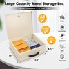 KYODOLED Fireproof Document Box with Key Lock, Safe Storage Box
