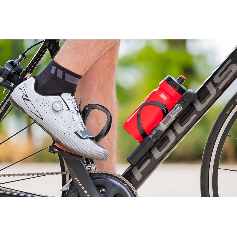 BBB Cycling Mini Pump Lightweight Integrated Pressure Gauge Dualhead Thumblock