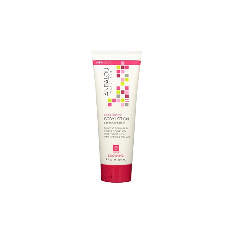 Andalou Naturals Body Lotion, 1000 Roses (8 OZ)