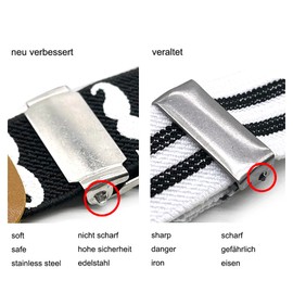 Anshili 3 Pieces Children's Belt, Adjustable Elastic Stretch Belt for Boys and Girls, c, 2.5*55 cm