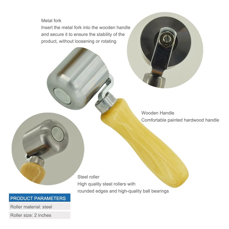Steel Seam Roller for PVC TPO EPDM Roofing Vinyl Decking