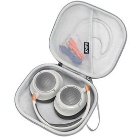 RAIACE Hard Case Compatible with JBL JR 460 NC Headphones and Accessories Protective Carrying Case - Grey