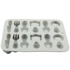 AIBOYA 12 Cavity Spoon Knife Fork Silicone Candy Molds