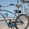 SOLODRIVE Bike Handlebar Grips, Vinyl Leather Grips, Hand-Stitched Beach Cruiser
