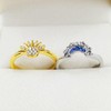 LKingel 1 Pair Celestial Sun and Moon Ring Set for