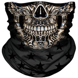 Seamless Neck Gaiter Shield Scarf Bandana Face Mask Seamless UV Protection for Motorcycle Cycling Riding Running Headbands