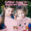 PESLNG Secret Diary Girl with Lock, Plush Notebook with Padlock,