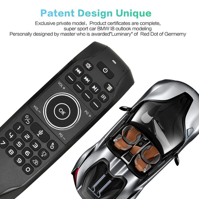 Voice Remote Control Replacement Backlight Double Sided 2.4G Wireless Remote