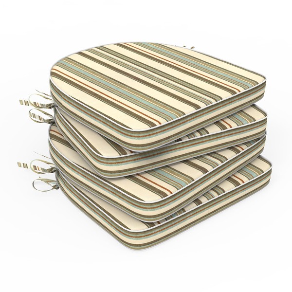 DYTXIII Set of 4 Outdoor Chair Cushions 19"x19"x2",Water Repellent Dining