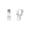 Gold & Deer G-DIA Moissanite Double One Touch Ring Earrings