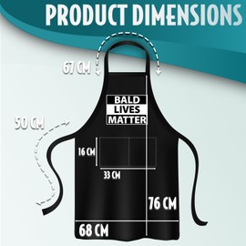 SC Products Funny Aprons for Men | Mens Aprons For Cooking Gifts For Men | Funny Apron For Men with Storage Pockets and Adjustable Neck Strap Chef Gifts | Bbq Gifts For Men | Chef Apron For Men