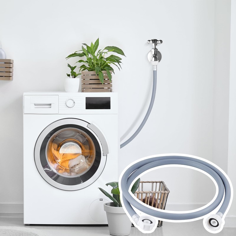 twoonto Washing Machine Cold Water Inlet Pipe, 3.5M Universal Inlet