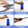 GANBIPU Original Magma Lamp with Blue Liquid and Red Wax,