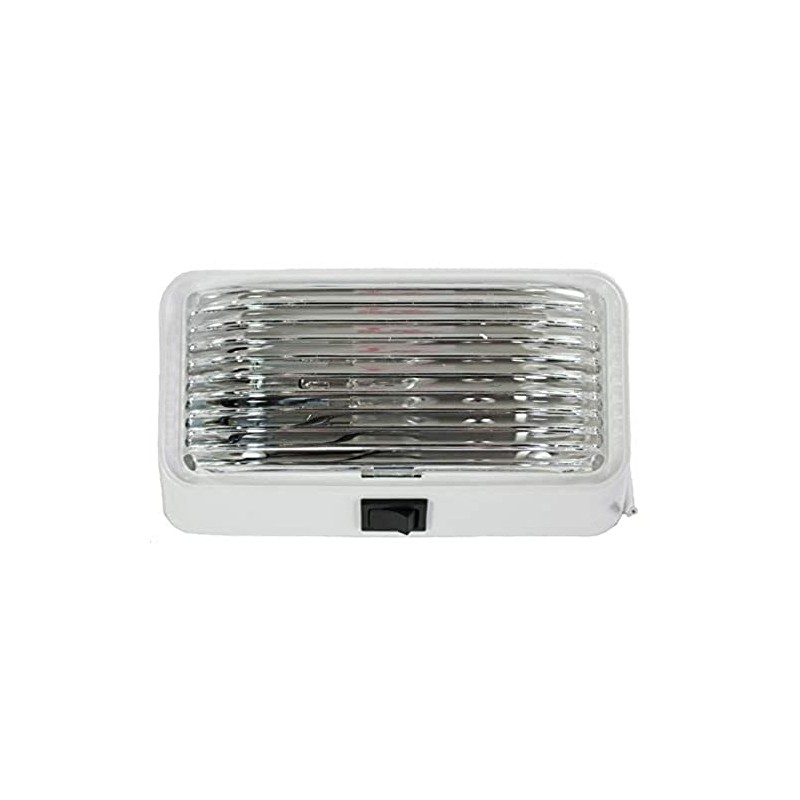Arcon 18104 12V Universal Porch/Utility Light with Clear Lens, White