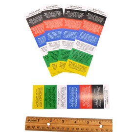 Plan of Salvation Holy Card Bookmark Christian Prayer Cards Bulk Pack, Set of 5