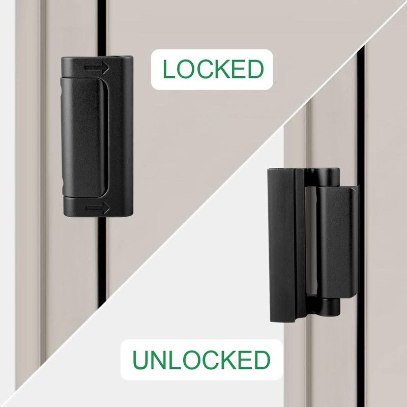 Home Security Door Lock Reinforcement - Child Proof High Security