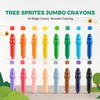 Jar Melo Jumbo Crayons for Toddlers 1-3, 16 Colors Non