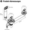 Cornat Recyclate Drain and Overflow Fitting for Built-in Sinks with