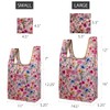 allydrew JoliBag Nylon Reusable Grocery Bag, 2 Pack, Easter Floral