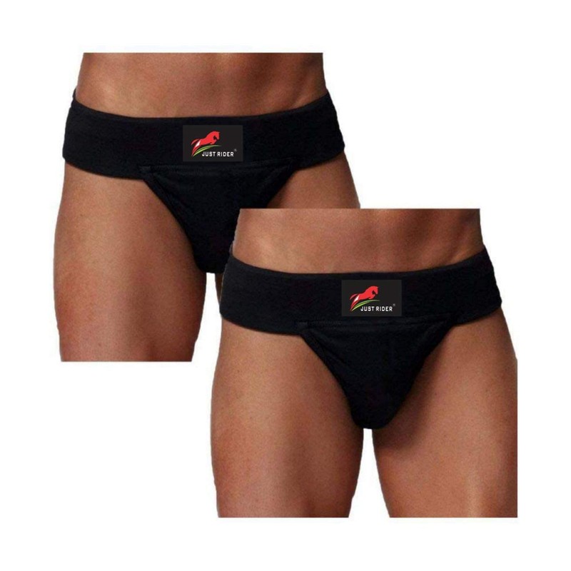 Just Rider Hernia supporter For Gym (Pack Of 2) (black,