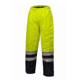 EA Waterproof Insulated Two-Piece Workwear - Fluorescent Green Safety Suit XL