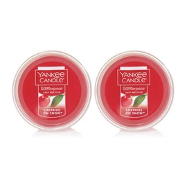 Yankee Candle 2 Cherries on Snow Scenterpiece Easy Meltcup Wax Melt Cup (NET WT 2.2 OZ | 61g Each)
