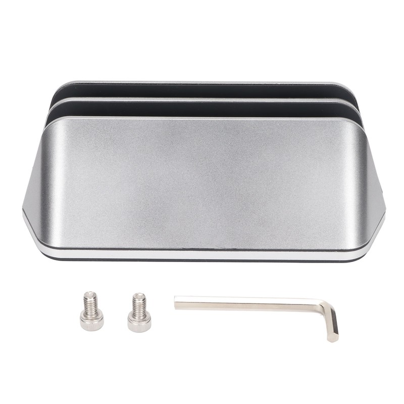 Dual Laptop Stand Vertical 3D Curved Appearance Aluminum Alloy Adjustable