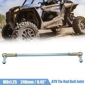 X AUTOHAUX 2pcs M8 240mm Steering Tie Rod for 50cc 70cc 90cc 110cc 125cc ATV