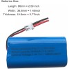 7.4v Rechargeable li-ion Batteries 2600mAh, Power Cell with XH2.54-2 Pin
