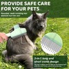 Cat Brush, Pack of 2 Self-Cleaning Pet Brushes, Self-Cleaning Flea