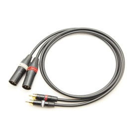 CANARE L-4E6S XLR (Male) to RCA 2 Pair Conversion Cable (1.5m)