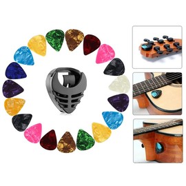 30pcs Guitar Picks with Holder, Guitar Plectrums For Your Electric, Acoustic, or Bass Guitar, Mixed Colors