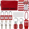 SAFBY Lockout Tagout Kit Electrical Loto - Group Lockout Hasps,