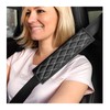 2 PCS Car Seat Belt Cover Pads, Soft Leather Safety