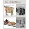 Sakugi Double Rods Clothes Rack - Metal Clothing Rack with