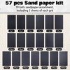 LEONTOOL 57 PCS Sand Paper Sandpaper Sheets 60 to 2000