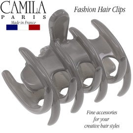 Camila Paris CP3499 French Small Hair Clips for Women Thick Long Curly Wavy Hair, Girls Claw Clip, Durable Styling Big Claw for Thick Hair, Strong Hold No Slip Grip, Made in France