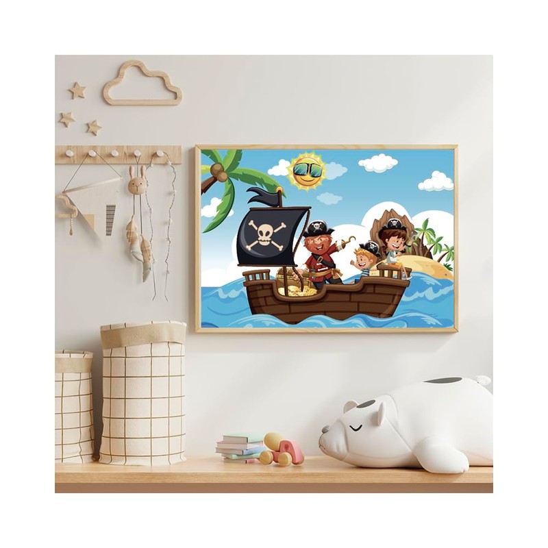 FLINK Rompecabezas Infantil Los Piratas 48 Piezas