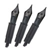 3PCS Hongdian Fountain Pen Black Nib Set (Extra Fine &