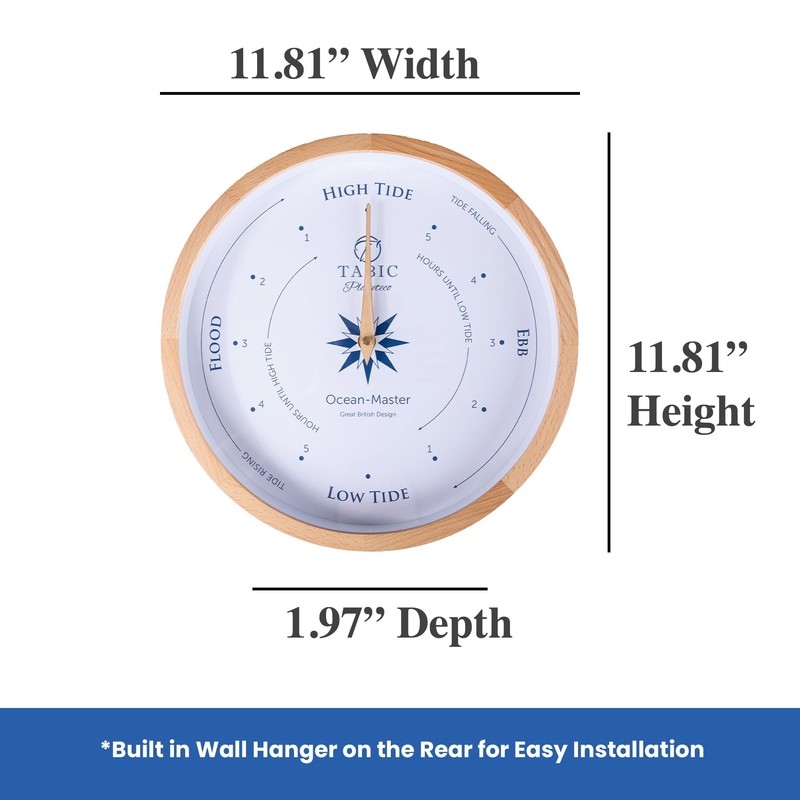 Tabic Planeteco Ocean Master Tide Clock - Stylish Home Decor