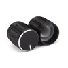 Yibuy 10pcs Aluminum Volume Control Dome Knob Swivel Knob for