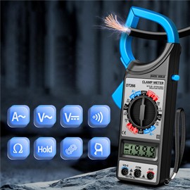 Digital Clamp Meter | Voltage Tester,Electrician Tools with Jaw LCD Display Gauge for AC DC Current Voltage Industrial Automotive