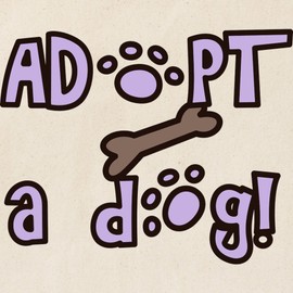 CafePress Adopt A Dog Tote Bag Reusable Natural Beige Canvas Shopping Bag