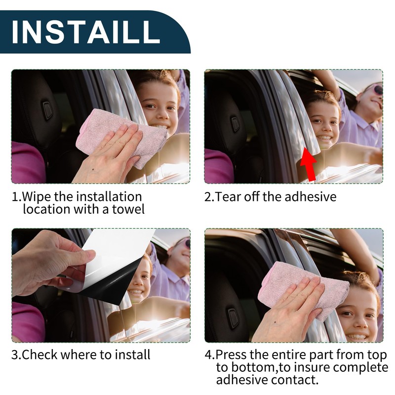 TUCKBOLD Door Pillar Window Trim for Honda Odyssey 2018-2023 Front